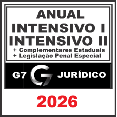 COMBO G7 -  ANUAL INTENSIVO (MÓDULOS I E II) + LPE + COMPLEMENTARES ESTADUAIS E FEDERAIS - G7 JURÍDICO 2026